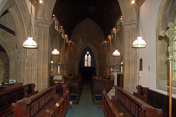 The interior looking west June 2011